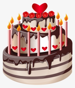Birthday Cake Clip Art Image - Happy Birthday Cake Png