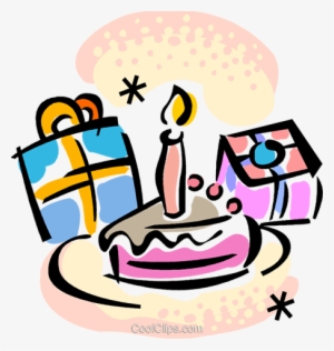 Birthday Cake And Presents Royalty Free Vector Clip - Happy Birthday Lovely Mother In Law