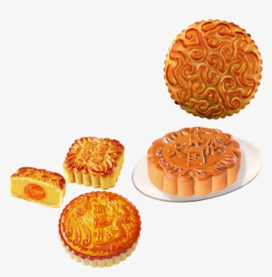 Mid Autumn Festival Various Moon Cake Png Design Png - 月饼