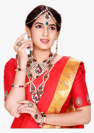 Udvaha Bridal Set Collections With Free Bangles - Jewellery With Women Png