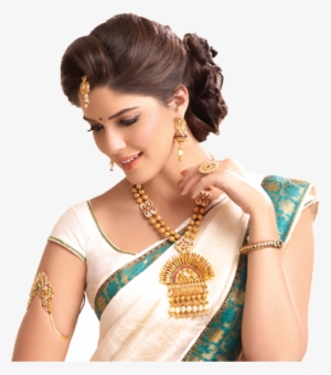 Top Menu - Bun Hairstyle For Silk Saree