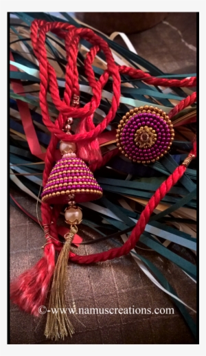 Pink And Golden Ball Chain Combination Couple Rakhi - Chain