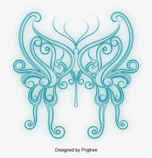 Simple Hand Painted Aesthetic Butterfly Design Simple - Butterfly