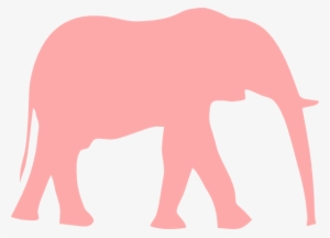 Transparent Clip Art At Clker Com Vector Online - Elephant Vector Png Pink