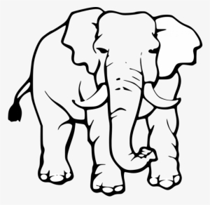 Free Clipartix Download - Elephant Black And White Drawing