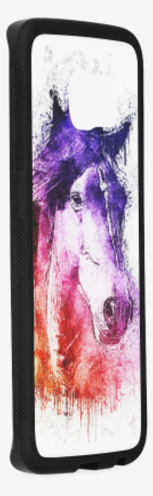 Watercolor Horse Rubber Case For Samsung Galaxy S6 - Iphone