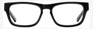 Roosevelt Black Matte Glasses - Black Frame Glasses Transparent