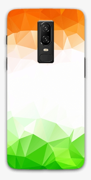 Triangle Geometrical With Indian Tricolor Oneplus 6 - Mobile Phone