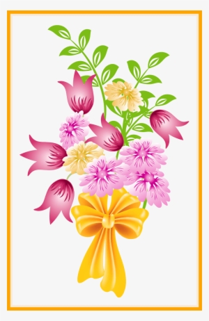 Appealing Happy Birthday Flower Bouquet Royalty Vectors - Flower Bouquet Clipart