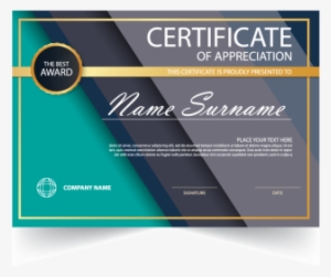 Elegance Horizontal Certificate With Vector Illustration, - Vector Graphics