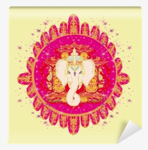 Creative Illustration Of Hindu Lord Ganesha Wall Mural - Creative Ganesha