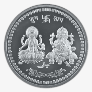 20 Gram Silver Round Mmtc-pamp Goddess Lakshmi & Lord - Ganesh Laxmi Gold Coins