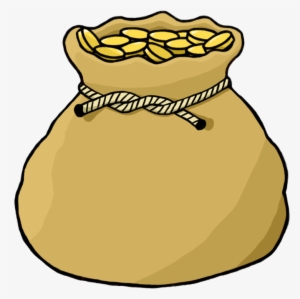 Gold Drawing Money Bag Clip Art - Bag Of Gold Png