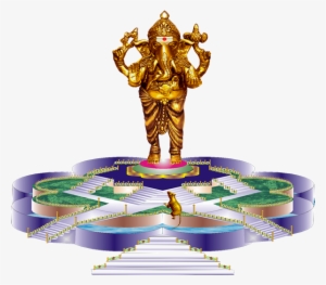 An Eight Petal Shaped Pedestal On Which 108 Feet Tall