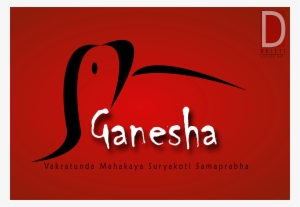 Lord Ganesha Poster Designed In Inkscape, High Resolution - Calligraphy
