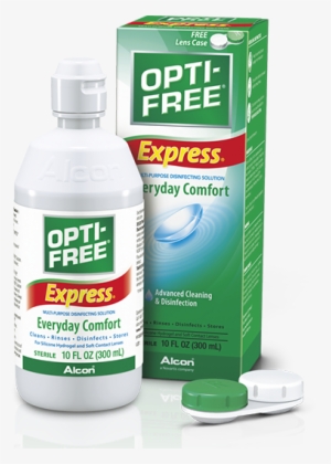 Designed To Be Gentle On Sensitive Eyes - Opti-free Express Multi-purpose Disinfecting Solution,