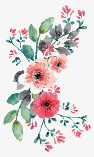 Banner Flower - Wedding Moderner Vintager Watercolor Mit Blumen Kissen