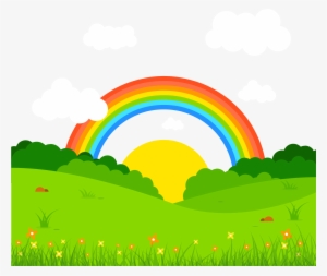 Transparent Stock Book Of Optics Euclidean Rainbow - Paisagem Com Arco Iris Png