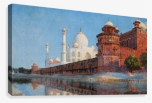 View Of Taj Mahal Canvas Print - Vasily Vereshchagin