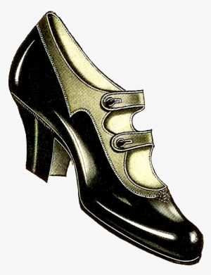 Antique Images Different Women S Shoes Free - Vintage Shoes Clipart