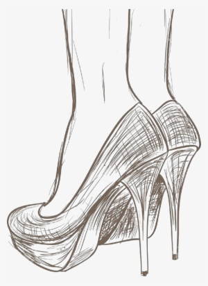 Shoe Drawing High - Draw High Heel Shoes