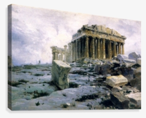 The Parthenon In Athens Canvas Print - Vasily Polenov