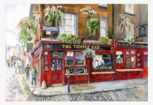 'temple Bar, Pub, Dublin' Giclee Print Ready To Frame - Temple Bar