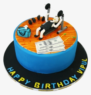 Gym Theme Base Cake - Gym