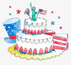 Clip Art Design Transprent Png Free Download - 4th Of July Cakes Clip Art