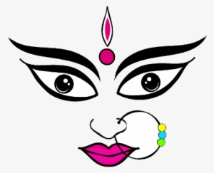 Dussehra - Maa Durga Face Vector