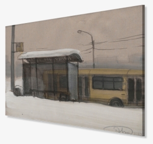 Bus Stop, Artist Nadezhda Everling - Snow