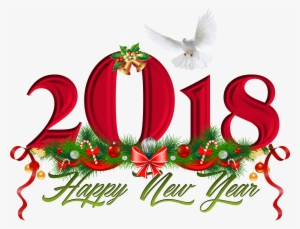 2018 Red Transparent Png Clip Art Logo Free Downlaods - Happy New Year 2018 Quotes In English