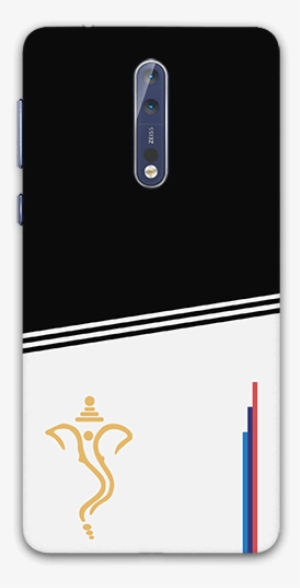 Ganesh With Splicing Black Nokia 8 Mobile Case - False Ganesh Ganesha Elephant Lord Of Success Hindu