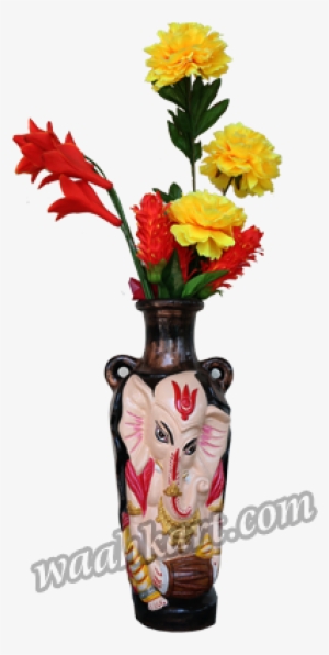 Vibrant Look Ganesha Face Flower Pot - Flowerpot