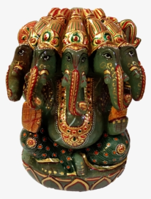 Green Aventurine Ganesha Ji - Carving