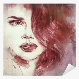 Woman Portrait - Gesicht Aquarell