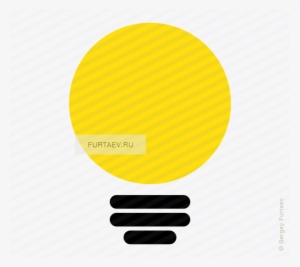 Light Bulb Icon - Circle