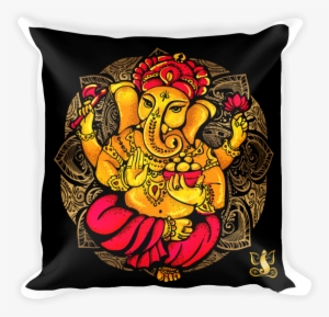 Square Pillow - Ganesha - Ganesh Visarjan 2018 Date
