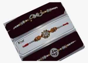 3 Set Of Fancy Silver Pearl Design Rudraksha Rakhi - Simple Rakhi Designs With Pearl