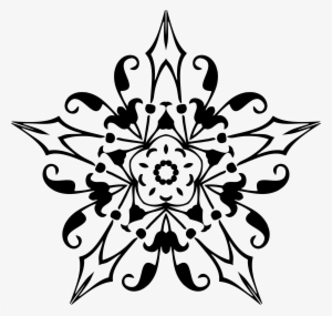 Design Clipart Divider - Copos Nieve Negros Png