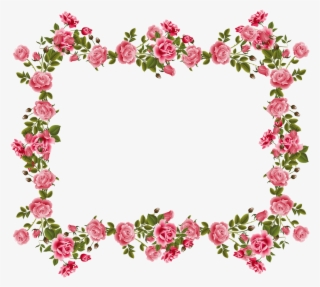 Flowers Borders Clipart April - Flowers Frame Clipart