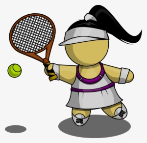 Free Female Tennis Player Clip Art - Tennis Clip Art Png