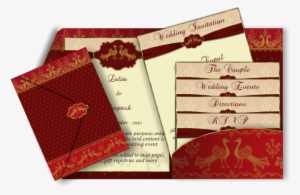 Email Wedding Card Pocket Fold Design Luxury Indian - Shadi Card Design Png