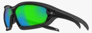 Full-frame Sunglasses - Adidas Evil Eye Evo S A419 - Black Shiny Black/grey