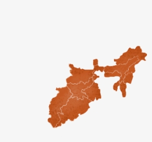 East India - High Resolution India Map Black And White