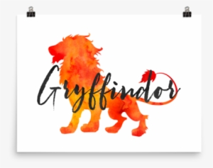 Gryffindor Hogwarts House Pride Art Print - Hogwarts Houses Art