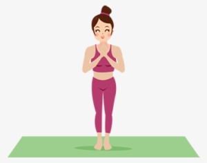 Clip Art Transparent Library Postures For Addiction - Mountain Pose Yoga Clipart