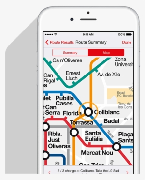 Barcelona Big Iphone6 - Mapa Metro Barcelona 2011