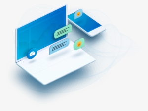 Live Chat Software Window With A Dummy Conversation - Software Transparent