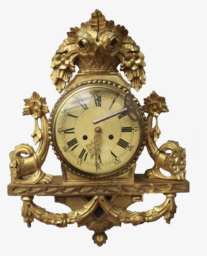 Wall Watch Png Image - Swedish Golden Wall Clock
